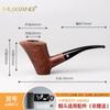 Fabricante de Madera Venta al por Mayor Pipa de Madera Pipa de Madera Hecha a Mano Mango Curvado Boquilla Acrílica Porta Cigarrillo Pipa de Palo de Rosa Transfronteriza