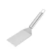 Espátula para panqueques de acero inoxidable, espátula para cocinar teppanyaki, espátula de mano para panqueques y bistecs, espátula para pizza, herramienta específica para la cocina