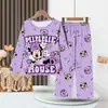 Pijama Infantil, Pantalón Largo Fino, Trajes para Niños, Personajes de Dibujos Animados de Estrellas, Ropa de Casa Linda para Niñas Bebé de Primavera y Verano