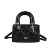 Bolso Cuadrado Pequeño de Rombo Estilo Nuevo, Bolso de Mano Exquisito y Versátil para Mujer, Bolso Tote Pequeño de Lujo Ligero de Gama Alta, Bolso de Hombro Cruzado Individual, Dropshipping