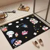 Alfombrilla de Piso de Barro Diatómico Linda de Crayon Shin-Chan para Baño de Casa, Puerta de Inodoro, Absorbente de Agua, Antideslizante, Secado Rápido, Alfombrilla para Pies, Venta al por Mayor