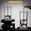 Vasos para licor al por mayor, copas de vino pequeñas, vasos en forma de bala, copas de degustación, vasos altos, tazas de vidrio, tazas pequeñas con lámina de oro, vasos rectos para licor