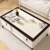 Toalha de Mesa para Café Estilo Chanel, à Prova de Óleo, Impermeável, Não Precisa Lavar, Resistente ao Calor, para Mesa de Centro de Sala de Estar, Aparador de TV, Mesa de Jantar e Tapete Protetor de Superfície de Mesa