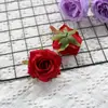 Flor artificial cabeza de flor rosa redonda boda material de flor suave hotel con arreglo floral caja de regalo flor decorativa flor al por mayor pared de flores