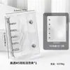 Almacenamiento de Uñas Fresco y Elegante con Doble Cremallera Seleccionado Cuidadosamente Libro Transparente de PVC para Colección de Uñas Álbum de Mini Almacenamiento Desmontable de Hojas Sueltas