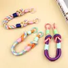 Lanyard Creativo Tejido para Teléfono Correa Corta para Muñeca Accesorio Versátil para Mochila Accesorio Universal de Cadena para Teléfono