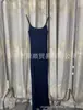 Nuevo Vestido de Tirantes Finos de Jin Jie, 25 Nuevos Vestidos Largos Acanalados Elásticos Edición Limitada Kardashian