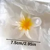 Acessório de Foto Popular para Férias de Verão Transfronteiriço, Presilha de Cabelo Flor de Plumeria, Presilha de Franja Lateral de Alta Qualidade