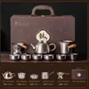 2026 Novo Conjunto Completo de Chá Gongfu de Titânio Puro Bule Pode Ferver Água Bandeja de Chá Embalagem de Caixa de Presente de Luxo Leve Presente