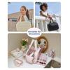 Bolsa de cosméticos de viaje de gran capacidad, ligera y de moda, muy vendida transfronteriza, bolsa de artículos de tocador portátil, bolsa de almacenamiento portátil