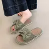 Pantuflas de lino para mujer para todas las estaciones, zapatos de piso para el hogar en interiores, antideslizantes y silenciosos, pantuflas de algodón y lino de primavera y otoño al por mayor