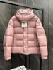 Casaco de Plumas Downjacketsvezere com Capuz Fosco Maya para Homens e Mulheres, Mesmo Estilo Casaco Pão, Quente Estilo Britânico