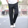 Pantalones Casuales Nuevos para Hombre de Primavera y Verano, Pantalones de Trabajo Tallas Grandes, Pantalones Deportivos Rectos Sueltos de Algodón Puro