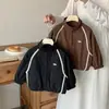 Chaqueta Infantil 2026 Bugatang Otoño Nueva Elegante Chaqueta con Letras para Niños y Niñas, Chaqueta Casual con Cremallera para Niños Pequeños