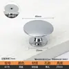 Manija Redonda Retorcida de Agujero Único Extra Grande para Gabinetes, Armarios y Cajones, Manija Pequeña Minimalista Retro Estilo Chino para Muebles