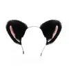 Faixa de Cabelo Lolita de Pelúcia Feita à Mão com Orelhas de Gato Acessórios de Cabelo Kc Headwear de Orelhas de Animal Grampo de Cabelo de Orelha de Raposa
