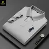 Suministro Transfronterizo Paisley de Camisas Polo Paul Bordadas con Cuello de Algodón Puro para Hombre de Primavera y Verano, Camisas Polo Gruesas de 220g con Cuentas para Hombre