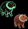 Nuevos dijes luminosos para zapatos con temática de animales, hebillas decorativas desmontables de goma suave de PVC, accesorios para DIY