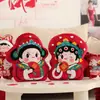 Un Par de Cojines con Personajes de Doble Felicidad, Modelo Nuevo 2026 Muñecos para Cama de Boda, Regalos de Alta Gama para Recién Casados, Regalos para Novias, Muñecos de Celebración de Boda