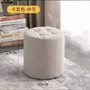 Taburete Pequeño de Madera Hogareño Taburete Bajo Silla Sofá Simple para Niños Sala de Estar Popular en Internet Taburete Bajo Redondo de Madera Maciza para Cambiar Zapatos
