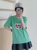 Envío Directo desde el Mercado de las Trece Líneas: Camiseta de Algodón Copo de Nieve, Envío Directo de Una Pieza, Cuello Redondo, Adelgazante, Versátil, Manga Corta, Verano, Fábrica de Origen