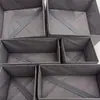 Caixa de armazenamento não tecida transfronteiriça para meias, sutiã, roupa íntima, estilo gaveta, conjunto de seis peças, caixa de armazenamento dobrável