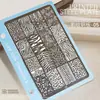 Placa de Transferencia para Uñas Estampado Encaje Estampado Leopardo Cuadros Corazón Lujo Estilo Chino Patrón Plantilla Herramienta de Sello para Uñas