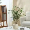 Ins Jiuli Escandinavo Planta Verde Fragante en Maceta Florales Oficina Sala de Estar Escritorio Interior Adornos Purificar el Aire y Eliminar Formaldehído
