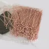 Alfileres Redondos de Oro Rosa Rellenos de Oro de 14K, Alfileres de Bola Redonda, Alfileres de Cabeza Grande, Accesorios para Hacer Colgantes de Perlas DIY