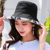 Sombrero de Pescador de Doble Cara para Mujer, Tendencia de Verano Versátil Estilo Japonés Cubre Rostro, Salida a la Playa, Ala Ancha, Protección Solar, Transpirable
