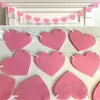 Suministro Exclusivo Transfronterizo de Banderines para el Día de San Valentín Qixi, Decoraciones para Centros Comerciales, Guirnaldas de Amor de Fieltro, Adornos Colgantes para Uso Interior en Qixi