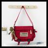 Nova Bolsa Transversal Casual Versátil Retrô 2026 para Homens, Bolsa Mensageiro Tendência Estilo Japonês Workwear, Bolsa de Aula para Estudantes de Grande Capacidade