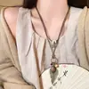 Novo Colar Longo de Pena Antigo Estilo Chinês Zen Feminino Vintage Étnico Distintivo Versátil Corrente de Lã Corrente para Clavícula Moderno