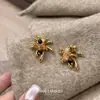 Pendientes de Fuegos Artificiales con Perlas Maillard Otoño e Invierno 2025 Nuevos Pendientes Populares para Mujeres de Nicho