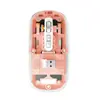 Ratón Transparente Inalámbrico Bluetooth de Doble Modo de Carga Silencioso de Tres Modos para Portátil Oficina DIY