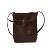 Bolso Cubo Retro Esmerilado para Mujer 2026 Nuevo Bloque de Color de Moda Otoño/Invierno Bolso de Hombro Único Textura de Alta Calidad Bolso Cruzado