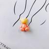 Accesorios de joyería DIY, venta al por mayor, parche de resina acrílica, parche de oso bicolor, pendientes, material para pendientes, accesorios