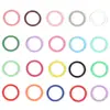 Anéis Circulares Coloridos, Anéis Simples e Duplos, Acessórios para Joias DIY Feitos à Mão, Anéis Circulares Fechados Coloridos, Pulseiras com Contas de Anel Único, Ferro Feito à Mão