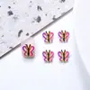 Decorações de Arte de Unha Desenho de Borboleta Pequena Colorida, Acessórios de Unha de Animal 3D Fofos, Peças de Decoração de Resina