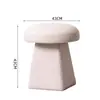 Silla de Maquillaje de Lujo Ligero, Taburete Redondo Estilo Pastoral, Sala de Estar Fresca y de Moda, Taburete de Tocador Nórdico, Taburete para Cambiar Zapatos en Casa, Taburete Bajo Popular en Internet