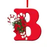Nuevas decoraciones navideñas personalizables en inglés de 26 letras para la frontera, adornos para el árbol de Navidad, colgantes