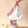 Etiqueta China de Algodón Puro de Cintura Alta para Niña Linda, Ropa Interior Femenina Cruzada de Algodón Puro Talla Grande con Control de Abdomen