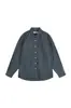 Yidao Roupas Vintage 2026 Outono Nova Camisa de Manga Longa Listrada Azul Estilo Japonês para Homens, Camisa Casual Relaxada Retrô
