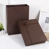 Caja de regalo marrón caja vacía caja de regalo de negocios bufanda camisa caja rectangular grande LOGOTIPO personalizado