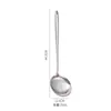 Colher de fritar de aço inoxidável 304, espátula, espátula para wok, colher de cozinha, espátula de fritar, espátula de cabo longo, utensílios de cozinha para uso doméstico, atacado para chefs