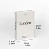 Bestseller transfronterizo: decoración de hogar minimalista adorno de libro falso, color sólido neutro rústico modelo de exhibición de libro imitación revista