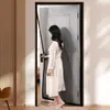 Cortina mosquitera de apertura lateral con tira magnética completa Adhesivo magnético automático Sin perforaciones Hogar Dormitorio Malla de fibra de vidrio Velcro Malla autoadhesiva