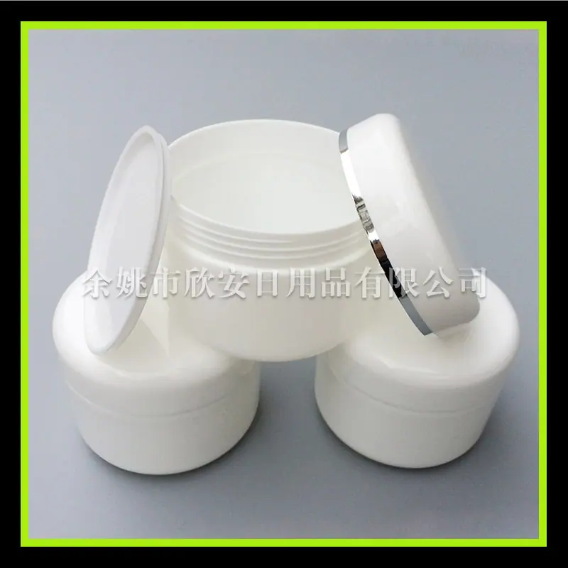 100g PP 圆 柱jar 带 银边-1