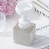 Garrafa Vazia Quadrada Portátil com Cravejamento de Diamantes Transfronteiriça, Garrafa de Pressão Recarregável Floral de Luxo Leve para Shampoo, Gel de Banho e Loção para as Mãos