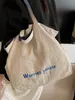 Bolso de Lona de Doble Cara Nuevo, Bolso de Hombro de Mezclilla Casual de Gran Capacidad para Estudiantes, Bolso de Hombro Estilo Coreano Estilo Perezoso